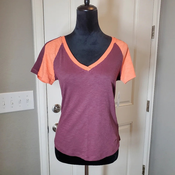 NWT SO Juniors Size Medium Short Sleeve Shirt Plum Prune - Picture 3 of 16